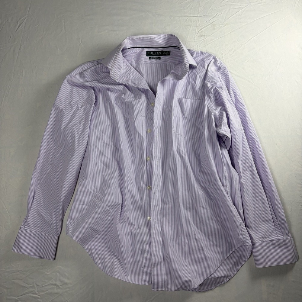 Lauren Ralph Lauren Classic Fit Stretch Non-iron Button Up Men's Sz 16.5-34/35‎